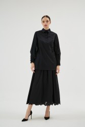 MISTY ROSE SİYAH GÖMLEK - Thumbnail