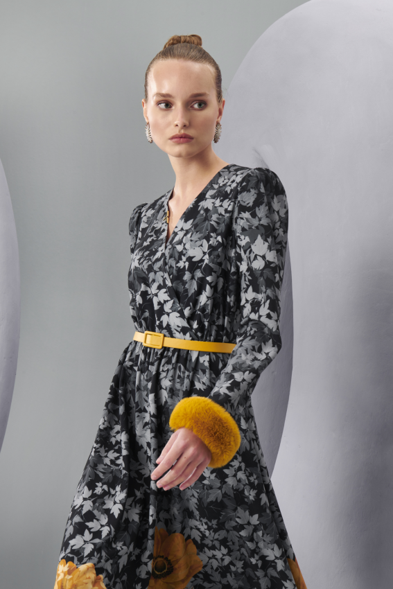 Senna - MODENA ELBİSE GRİ