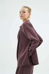 NATALI BLUZ KAHVE - Thumbnail