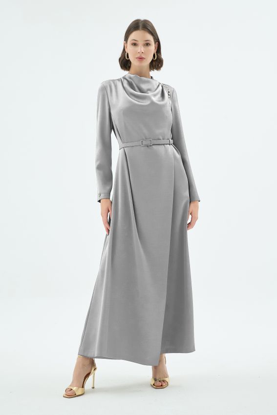 Senna - NATALI ELBİSE GÜMÜŞ