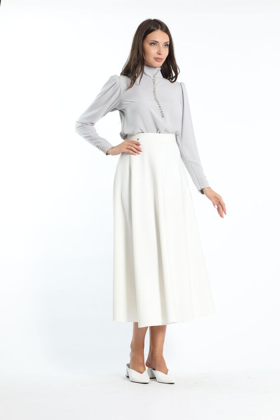 Senna - AMOUR BLOUSE GRİ