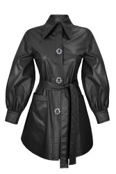 NIXIE CEKET SİYAH - Thumbnail