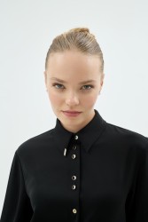 NIKI GÖMLEK SİYAH - Thumbnail