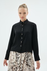 NIKI GÖMLEK SİYAH - Thumbnail