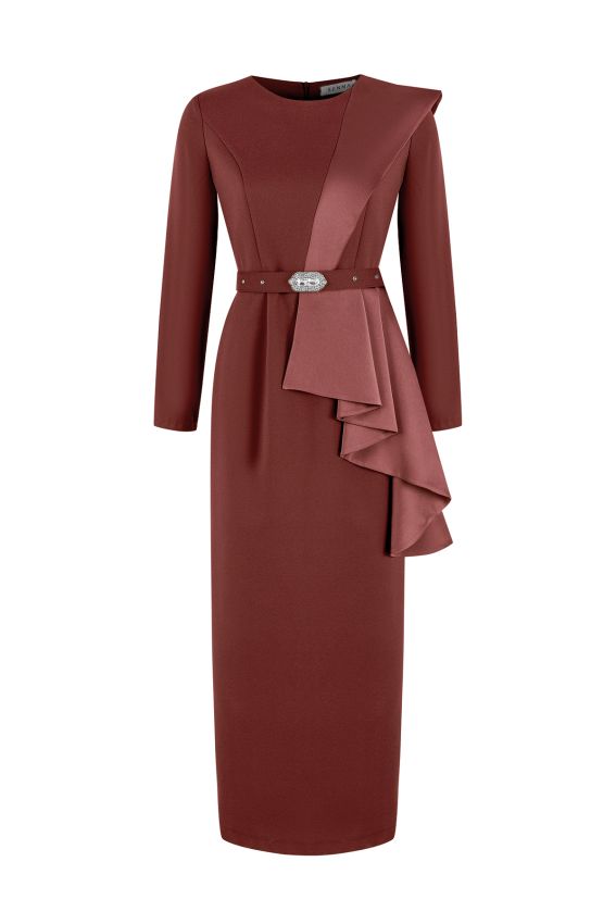 Senna - OLIVER KAHVE ELBİSE