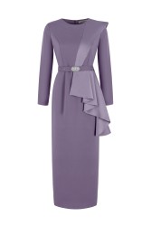 OLIVER ELBİSE PLUM - Thumbnail