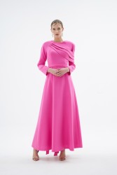 OPIA ELBİSE PEMBE - Thumbnail