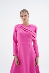 OPIA ELBİSE PEMBE - Thumbnail