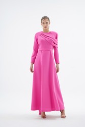 OPIA ELBİSE PEMBE - Thumbnail