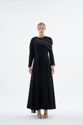 OPIA ELBİSE SİYAH - Thumbnail