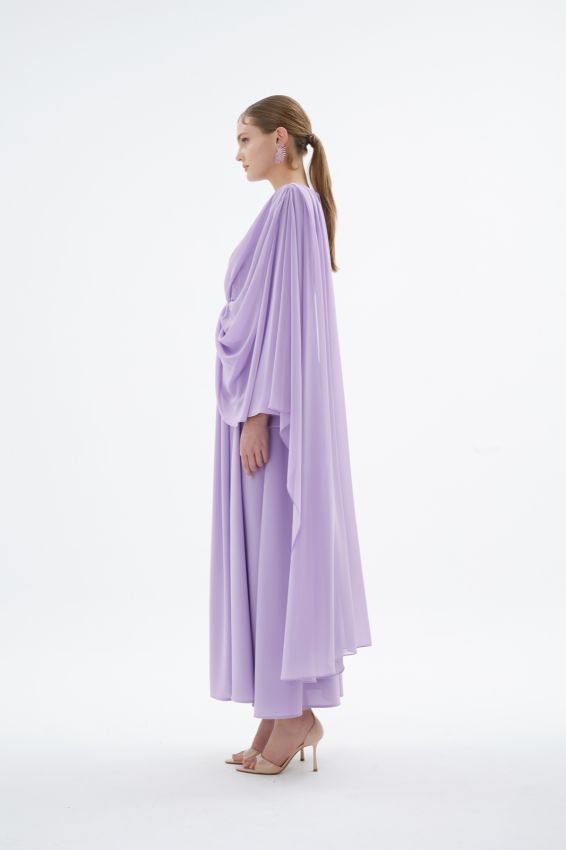 ORIENT LİLA ELBİSE