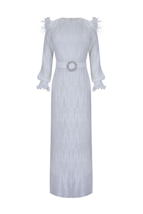 Senna - PAMELA ELBİSE EKRU (1)