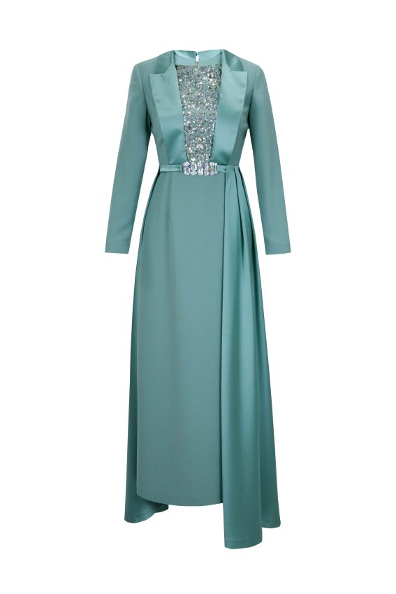Senna - PEARLY DRESS YEŞİL