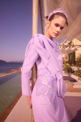 PEONY LİLA ELBİSE - Thumbnail