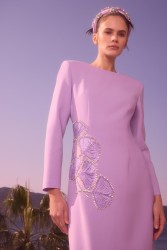 PEONY LİLA ELBİSE - Thumbnail