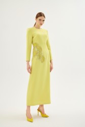 PEONY MİMOZA ELBİSE - Thumbnail