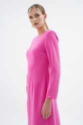 PEONY PEMBE ELBİSE - Thumbnail