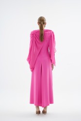 PEONY PEMBE ELBİSE - Thumbnail