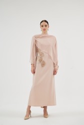 PEONY PUDRA ELBİSE - Thumbnail