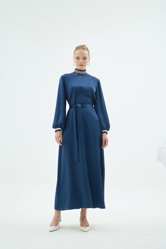 Senna - PIETRA ELBİSE LACİVERT