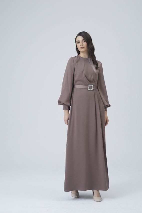 PLUM ELBİSE KOYU LİLYUM