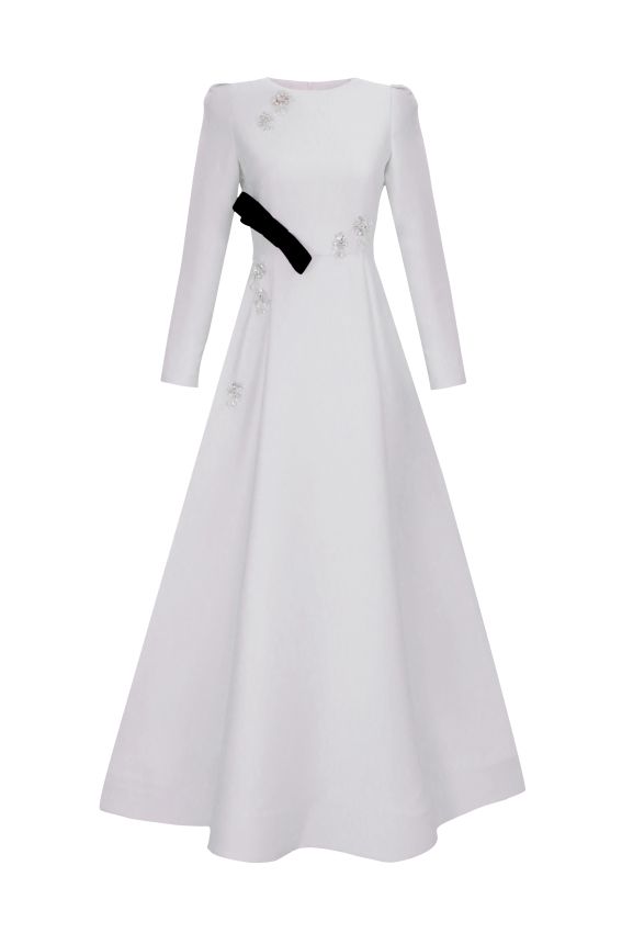 Senna - PULICE EKRU ELBİSE 