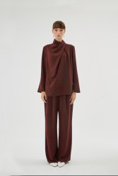 QUARTZ PANTOLON BORDO - Thumbnail