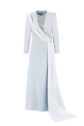 QUEENS SAPHIRE KRİSTAL ELBİSE - Thumbnail