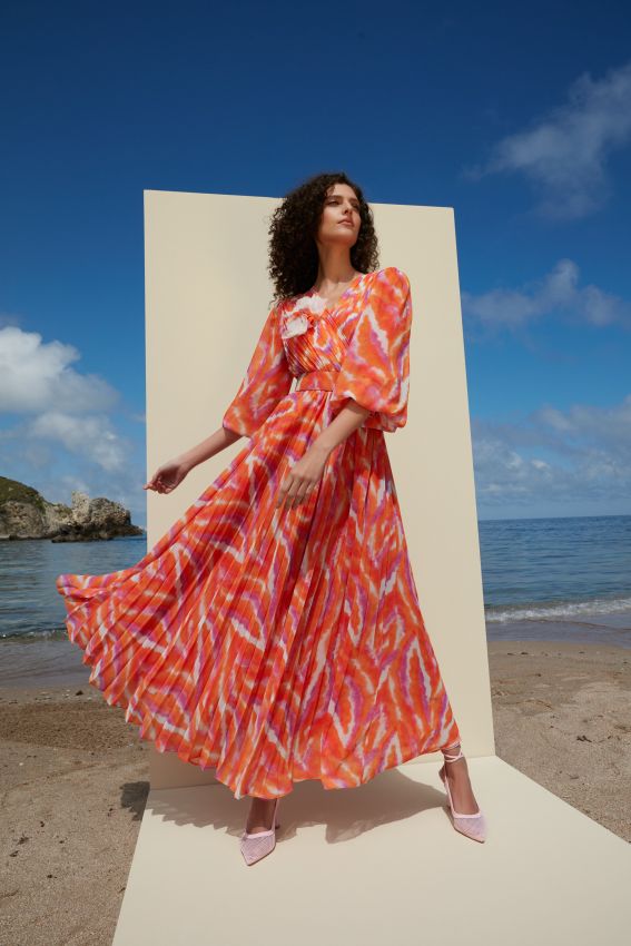 Senna - QUİRREL ORANGE ELBİSE