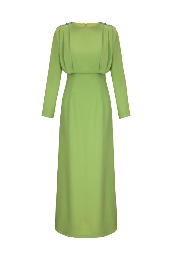 Senna - RAVİNE DRESS FISTIK YEŞİL