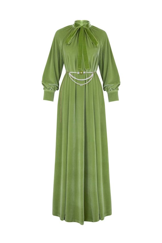  - RIA DRESS FISTIK YEŞİLİ