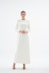 RIFLESSO EKRU ELBİSE - Thumbnail