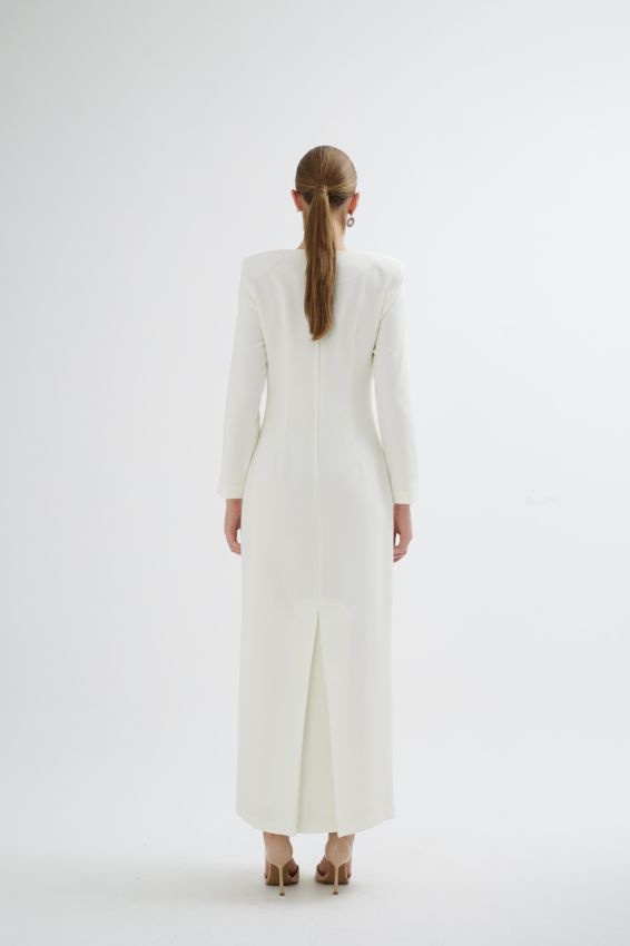 RIFLESSO EKRU ELBİSE