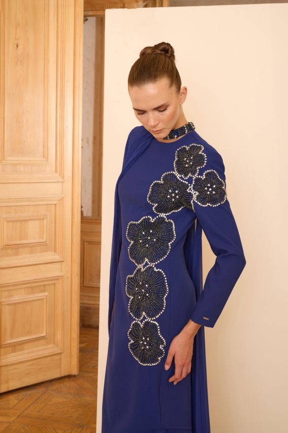 Senna - ROSALIN ELBİSE LACİVERT (1)