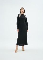 ROSE ELBİSE SİYAH - Thumbnail