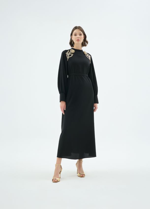 Senna - ROSE ELBİSE SİYAH