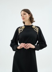 ROSE ELBİSE SİYAH - Thumbnail