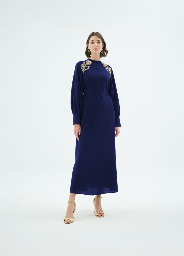 Senna - ROSE ELBİSE LACİVERT