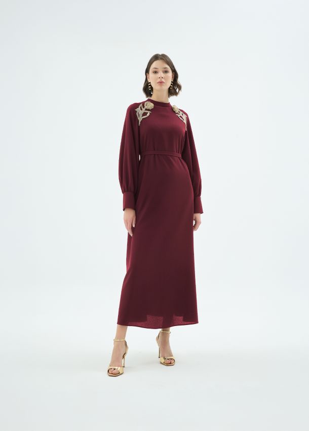 Senna - ROSE ELBİSE VİŞNE