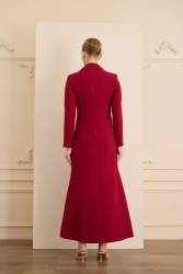 ROSE STONE BORDO ELBİSE - Thumbnail