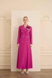 ROSE STONE FUŞYA ELBİSE - Thumbnail