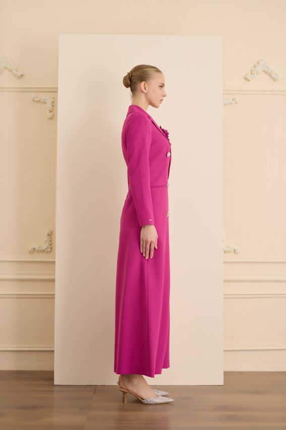 ROSE STONE FUŞYA ELBİSE