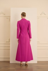 ROSE STONE FUŞYA ELBİSE - Thumbnail