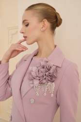 ROSE STONE GİZEMLİ LİLA ELBİSE - Thumbnail