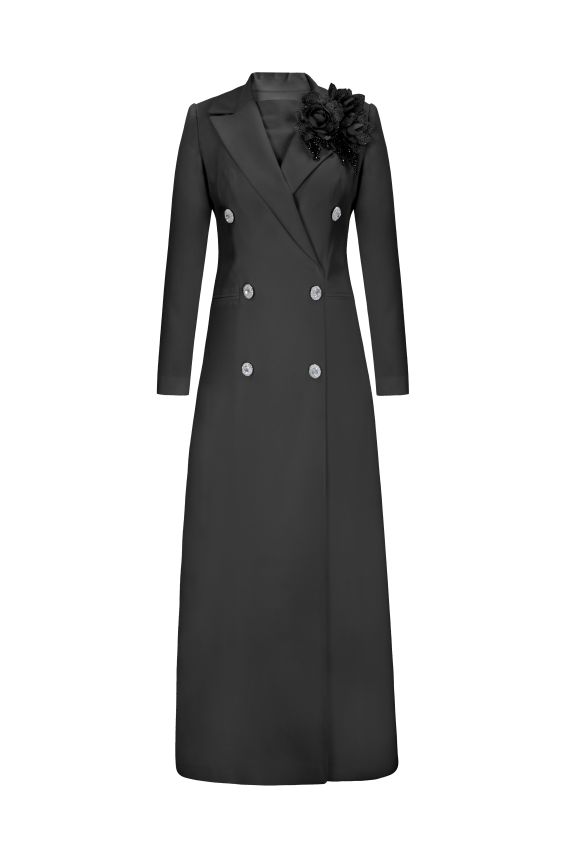 Senna - ROSE STONE SİYAH ELBİSE 