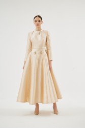 SCARLET BEJ ELBİSE - Thumbnail