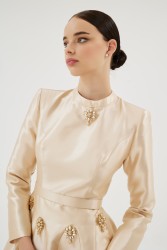 SCARLET BEJ ELBİSE - Thumbnail