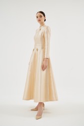 SCARLET BEJ ELBİSE - Thumbnail