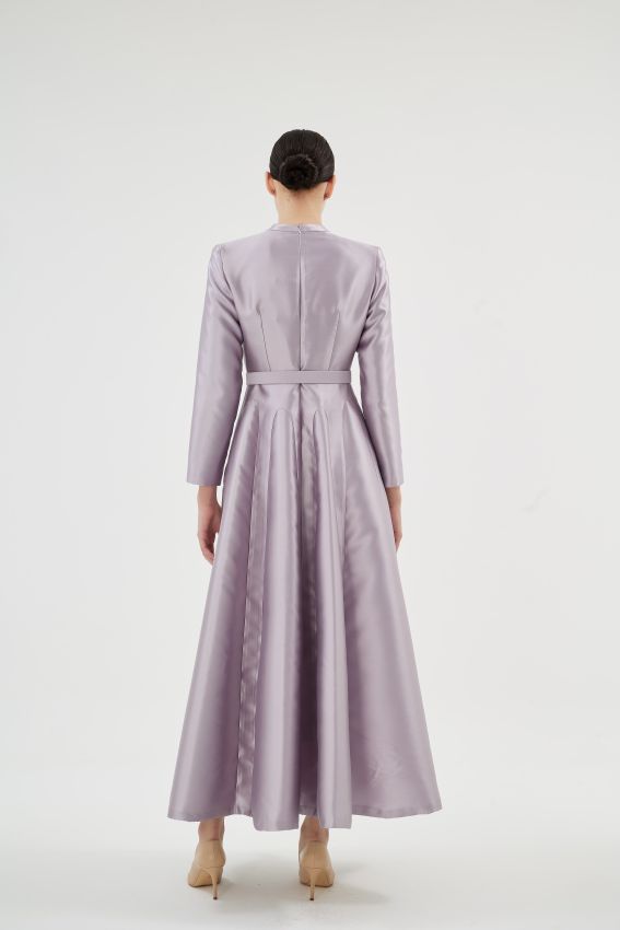 SCARLET GİZEMLİ LİLA ELBİSE