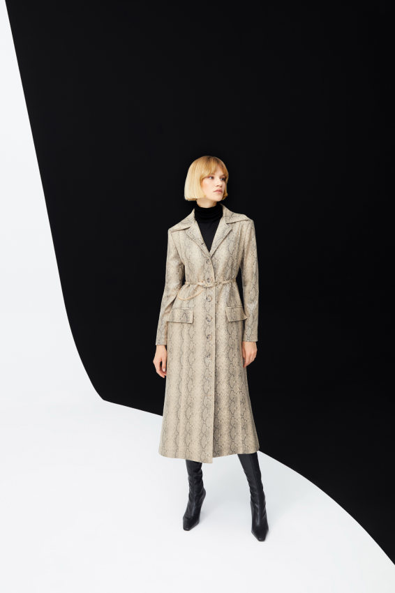 Senna - SEMOLINA VİZON TRENCH